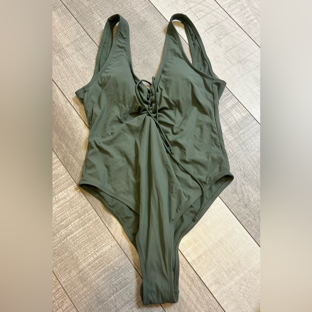 Green One Piece Swimsuit